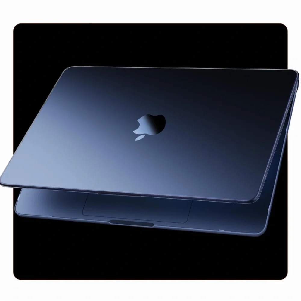 MacBook Air 15” Ultra-Thin Armor Protective Case-Noble Black Clear Matte Finish